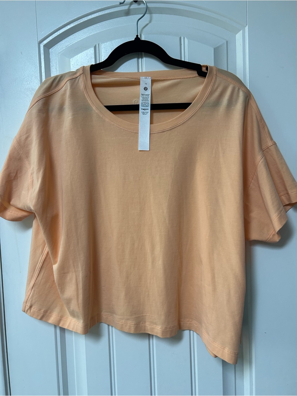lululemon athletica Peach Short Sleeve Scoop Neck Tee